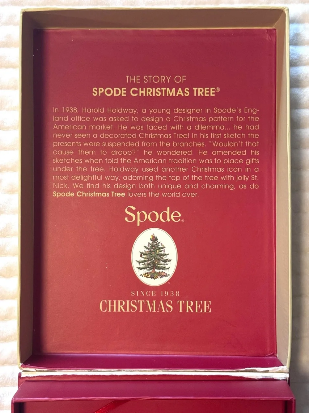 Spode Christmas Tree Ceramic Measuring Spoon Set | Original Box